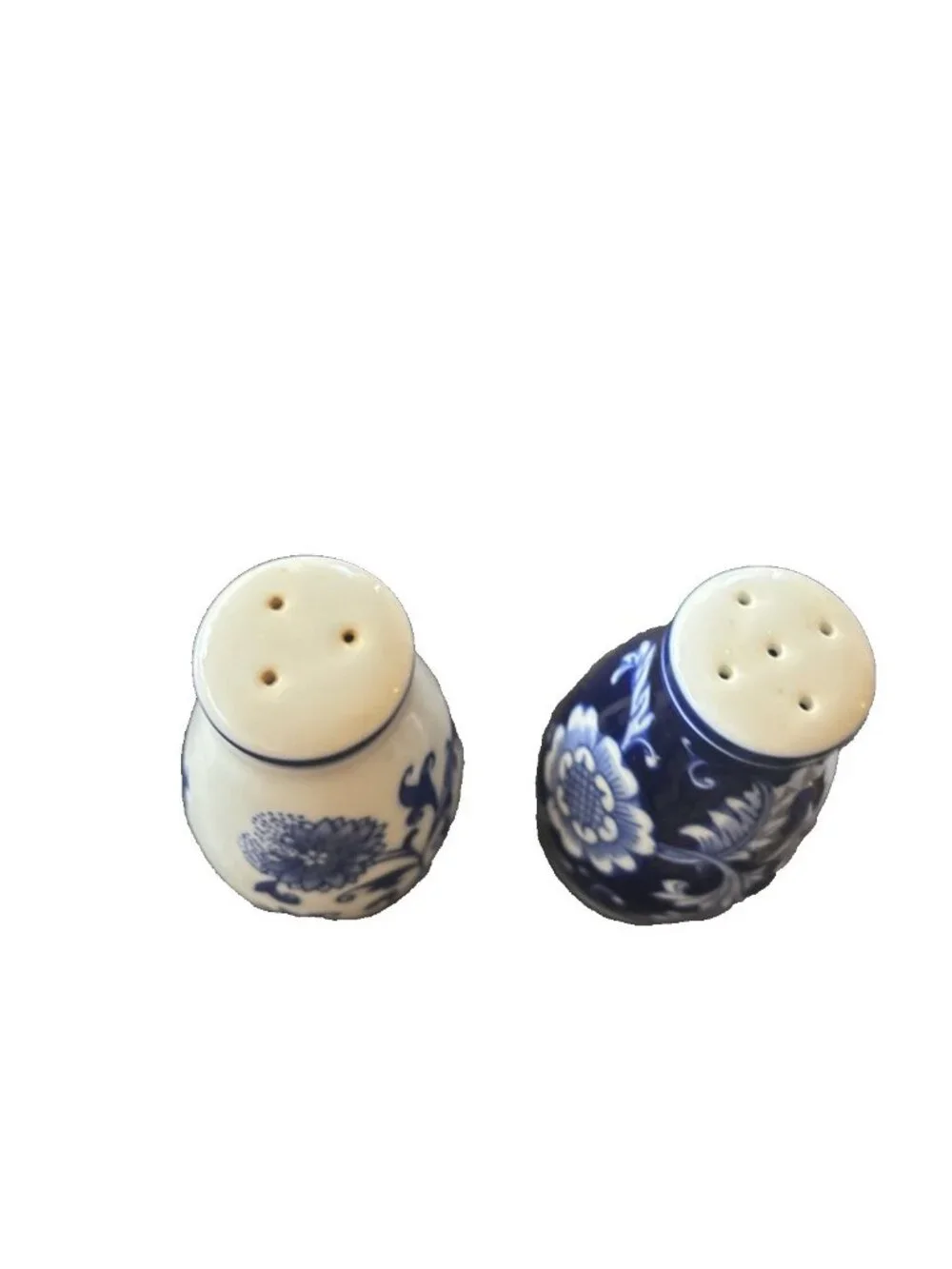 Pier 1 One Imports Mandarin Blue Salt & Pepper Shakers Pair